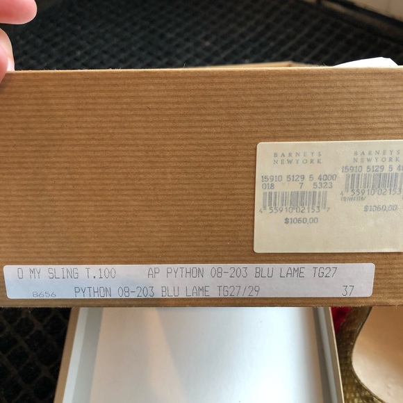 Christian Louboutin Python Slingback Pump, size 37 - Picture 7 of 7